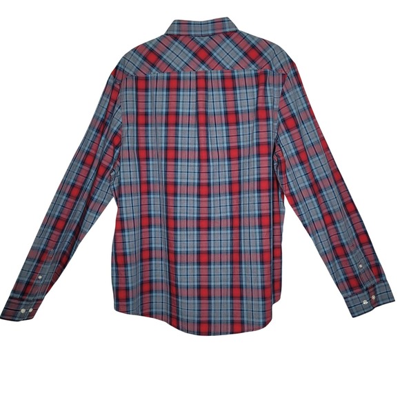 Original Penguin P55 Stretch Plaid Button Down Shirt NWT - Picture 2 of 7
